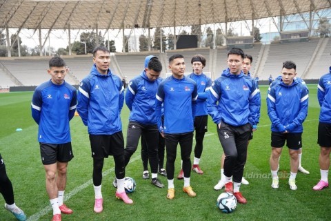 Mongolian national team trains in Baku - PHOTO