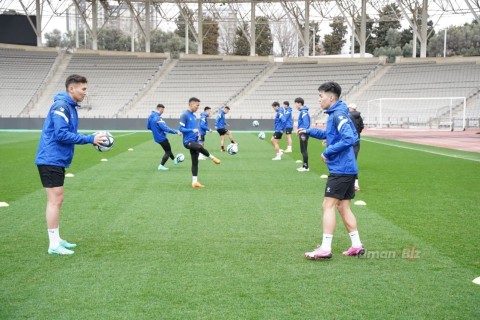 Mongolian national team trains in Baku - PHOTO