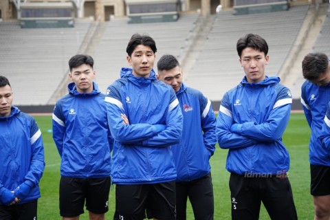 Mongolian national team trains in Baku - PHOTO