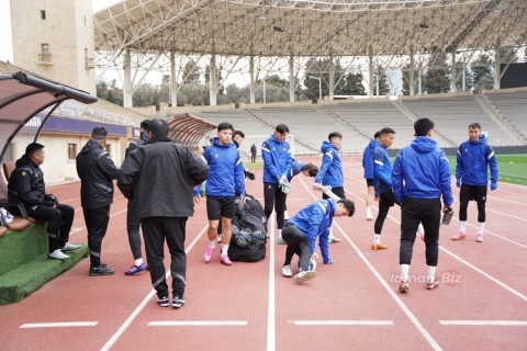 Mongolian national team trains in Baku - PHOTO