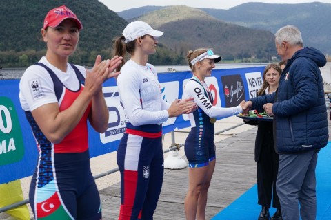 Azerbaijani rower won a silver medal in Italy - PHOTO