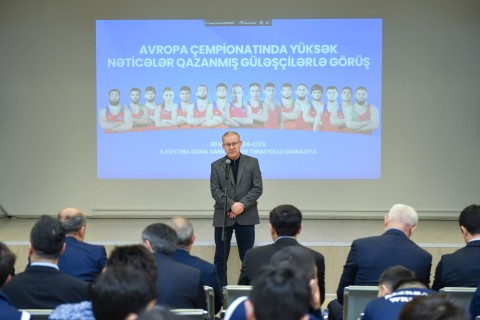 Meeting with European Championship's distinguished wrestlers - PHOTO
