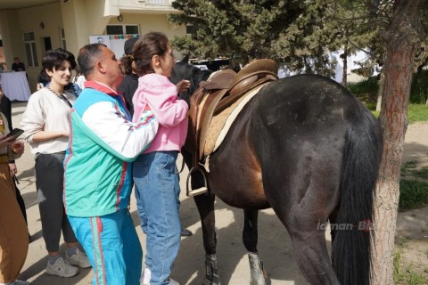Autizm sindromlu uşaqlar üçün Cıdır Atçılıq Mərkəzində tədbir - FOTO - VİDEO