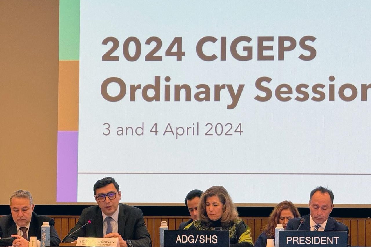 Farid Gayibov at the meeting of CIGEPS - PHOTO