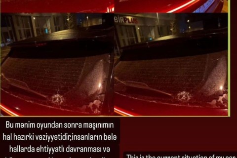 Kevin Medina's car was attacked - PHOTO