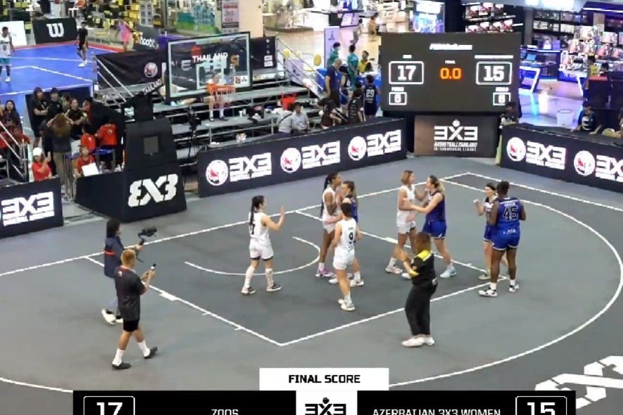 Silver medal from Azerbaijan basketball team