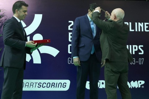 Fərid Qayıbova Portuqaliyada medal təqdim olunub - FOTO