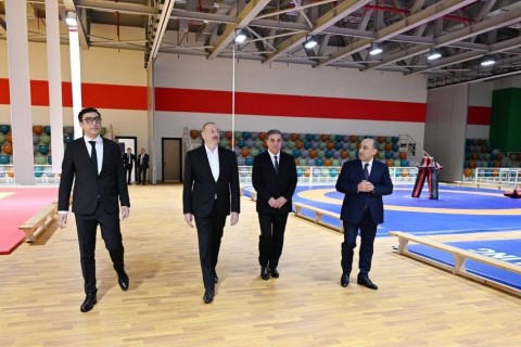 President Ilham Aliyev inaugurates Ganja Sports Palace - PHOTO