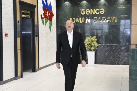President Ilham Aliyev inaugurates Ganja Sports Palace - PHOTO