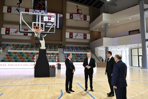 President Ilham Aliyev inaugurates Ganja Sports Palace - PHOTO