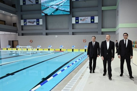 President Ilham Aliyev inaugurates Ganja Sports Palace - PHOTO