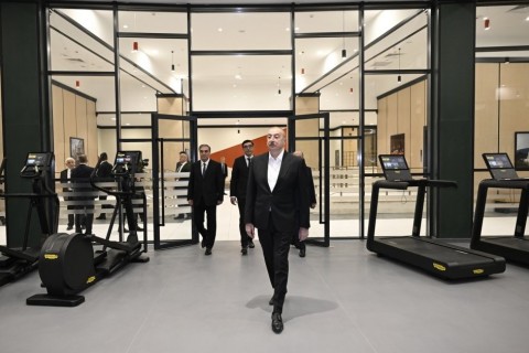 President Ilham Aliyev inaugurates Ganja Sports Palace - PHOTO