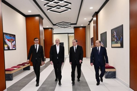 President Ilham Aliyev inaugurates Ganja Sports Palace - PHOTO