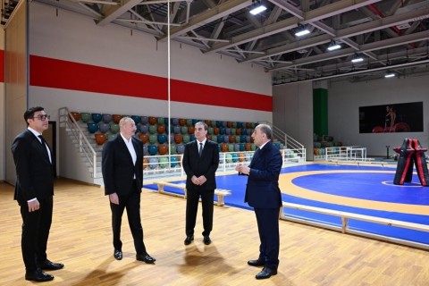 President Ilham Aliyev inaugurates Ganja Sports Palace - PHOTO