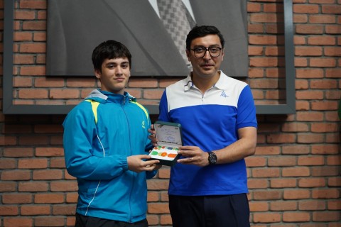 Farid Gayibov met with Azerbaijani successful athletes - PHOTO