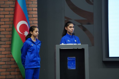 Farid Gayibov met with Azerbaijani successful athletes - PHOTO