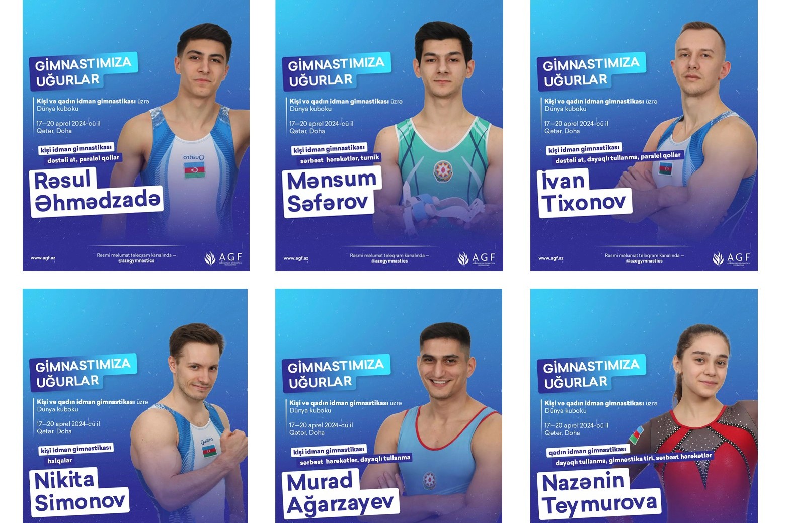Azerbaijani gymnasts to participate in the World Cup - PHOTO