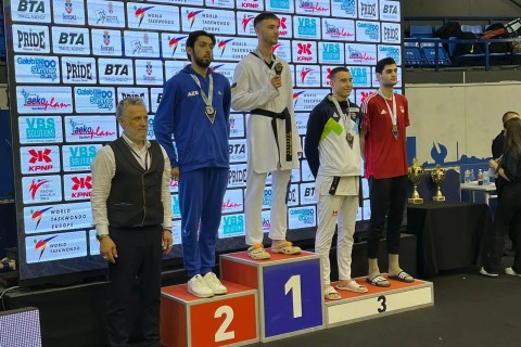 Azerbaijani taekwondo players won 2 medals in Serbia - PHOTO