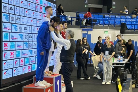 Azerbaijani taekwondo players won 2 medals in Serbia - PHOTO