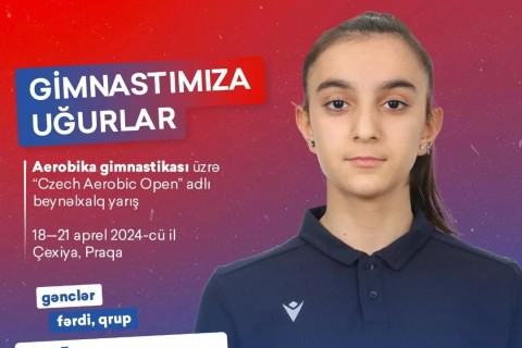 Aerobika gimnastlarımız Praqada beynəlxalq turnirdə - FOTO