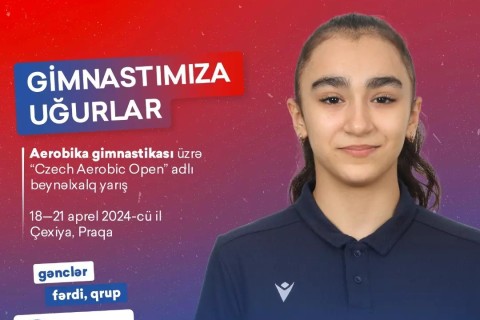 Aerobika gimnastlarımız Praqada beynəlxalq turnirdə - FOTO