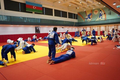 Azerbaijani judokas continue their preparation for the European Championship - PHOTO - VIDEO