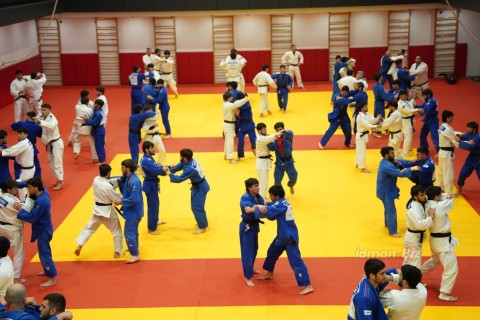 Azerbaijani judokas continue their preparation for the European Championship - PHOTO - VIDEO