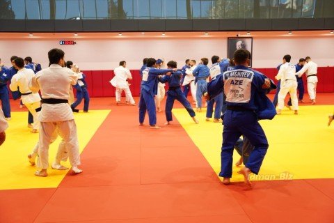 Azerbaijani judokas continue their preparation for the European Championship - PHOTO - VIDEO