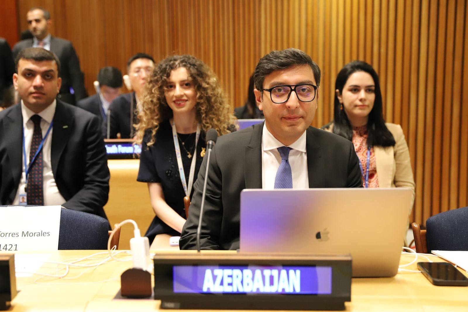 Farid Gayibov gave seech at the ECOSOC Youth Forum - PHOTO