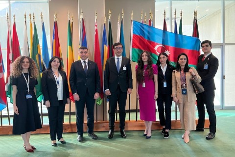 Farid Gayibov gave seech at the ECOSOC Youth Forum - PHOTO