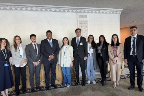 Farid Gayibov gave seech at the ECOSOC Youth Forum - PHOTO