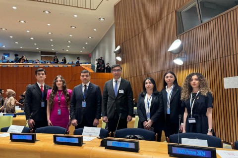 Farid Gayibov gave seech at the ECOSOC Youth Forum - PHOTO