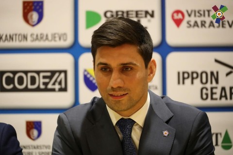 Rustam Orujov as sports commissioner - PHOTO