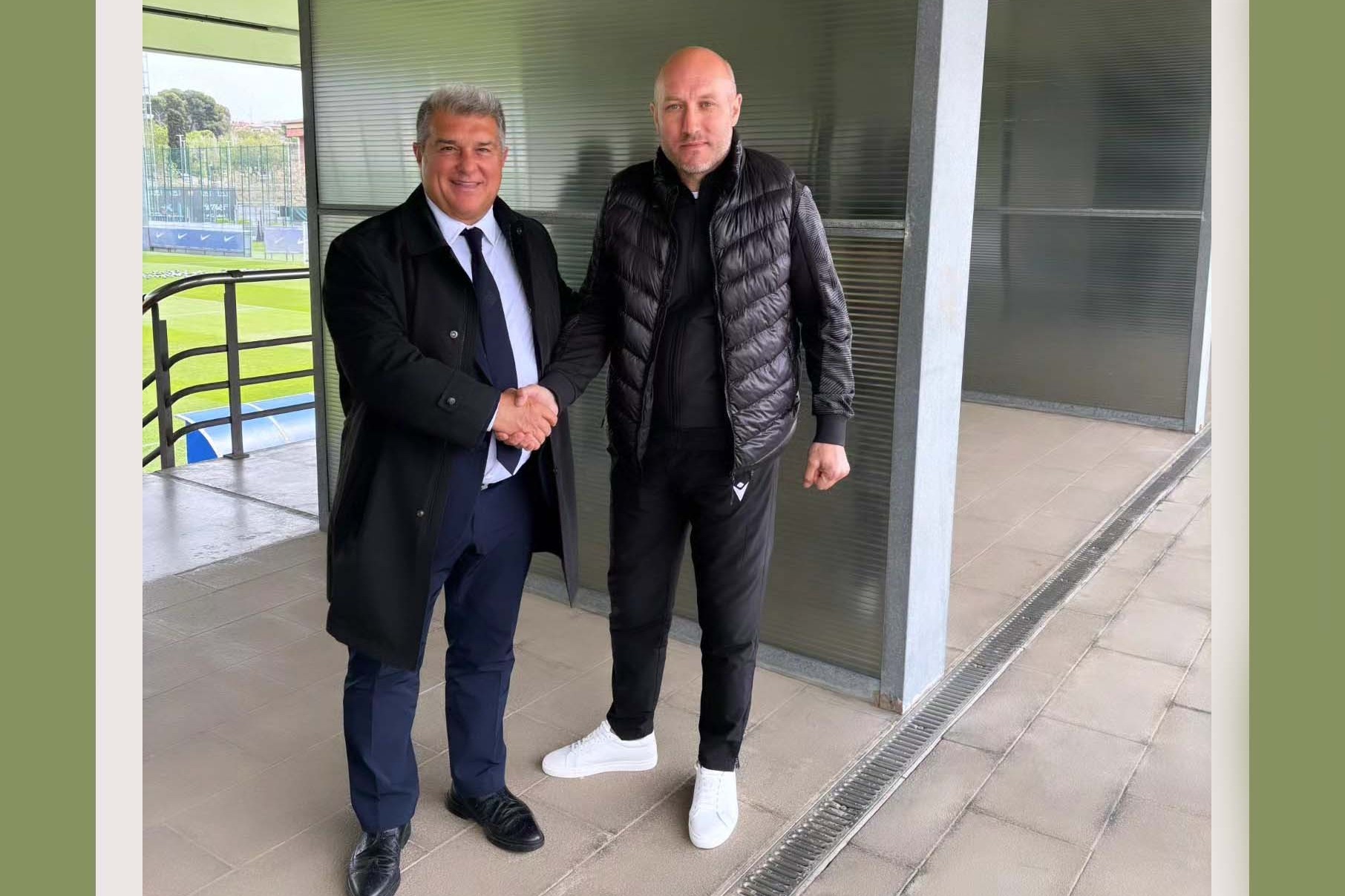 Samir Abasov meets with Joan Laporta - PHOTO