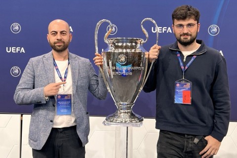 AMADA rəsmisi UEFA-nın tədbirində - FOTO