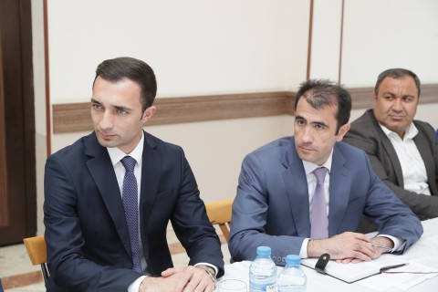 Sahil Babayev Naxçıvanda boks məşqçiləri ilə görüşüb - FOTO