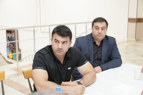 Sahil Babayev Naxçıvanda boks məşqçiləri ilə görüşüb - FOTO