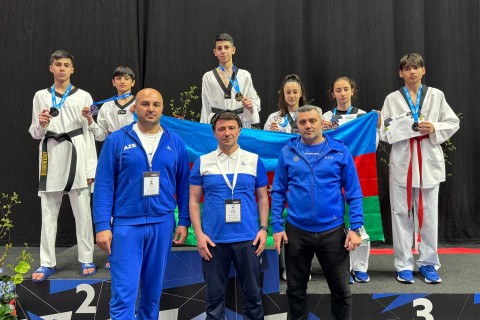 Taekvondoçularımızdan Prezident kubokunda 6 medal - FOTO