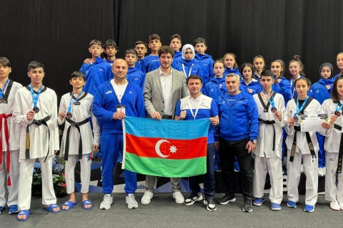 Taekvondoçularımızdan Prezident kubokunda 6 medal - FOTO