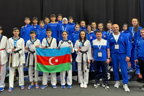 Taekvondoçularımızdan Prezident kubokunda 6 medal - FOTO