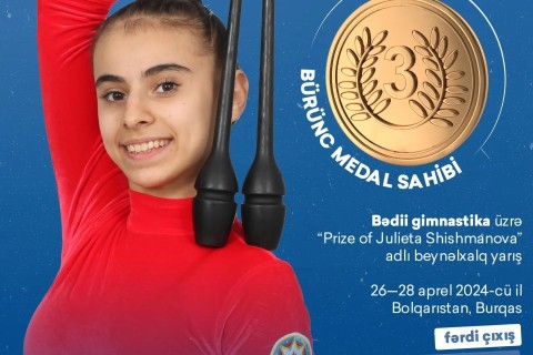 Azərbaycan gimnastları Bolqarıstanda 5 medal qazanıblar