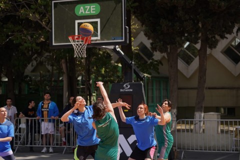 3x3 basketbol turnirinin qalibləri müəyyənləşib - FOTO