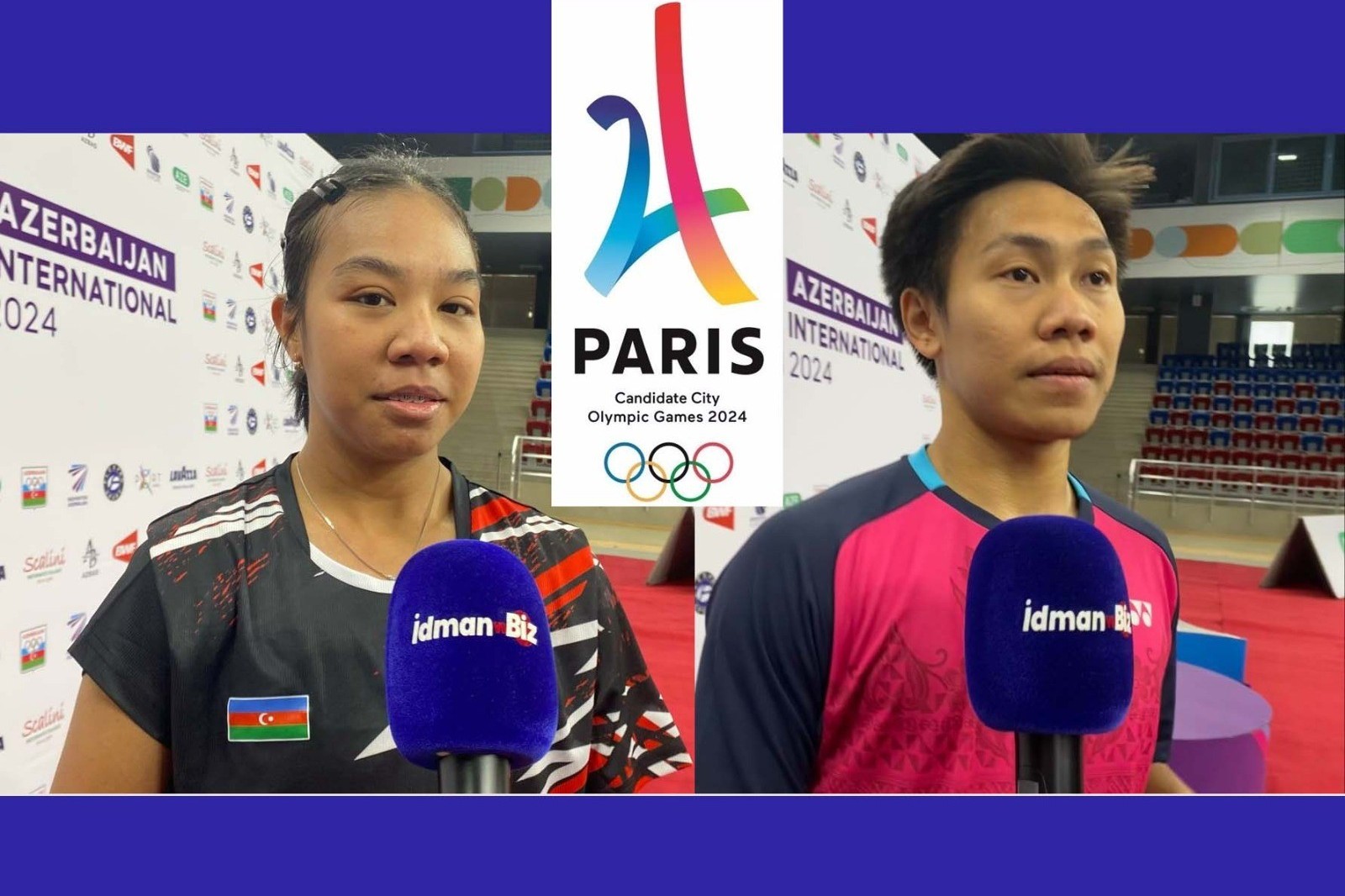 Two Azerbaijani badminton players in Paris-2024 - EXCLUSIVE