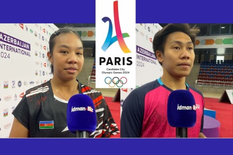 Two Azerbaijani badminton players in Paris-2024 - EXCLUSIVE