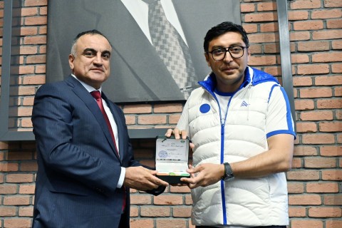 Farid Gayibov met with Azerbaijani successful athletes - PHOTO