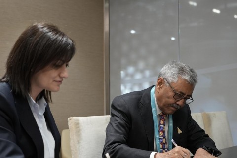 Подписан Меморандум между федерациями гимнастики Индии и Азербайджана - ФОТО