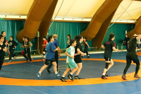 Azerbaijani wrestlers' last preparation for the license tournament  - PHOTO - VIDEO