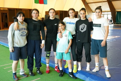 Azerbaijani wrestlers' last preparation for the license tournament  - PHOTO - VIDEO