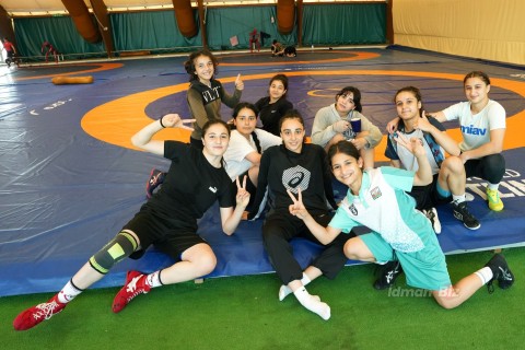 Azerbaijani wrestlers' last preparation for the license tournament  - PHOTO - VIDEO