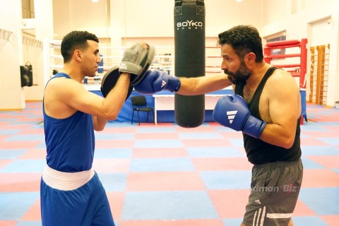 World champion Javid Chalabiyev in the ring with actor Ilgar Musayev - only on Idman.Biz TV - PHOTO - VIDEO